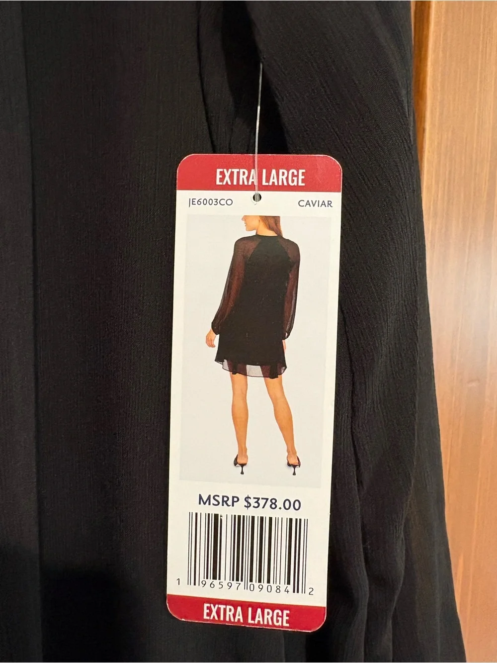Joie Black Balloon Sleeve Button-Front Chiffon Dress